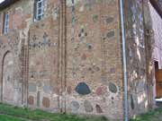 Фрагмент стены Борисоглебской церкви фото