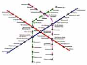 Схема метро в Минске. Карта Минска